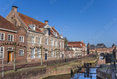 Old houses along a canal in Amersfoort