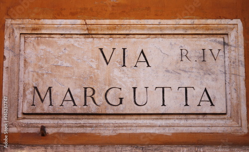 Via Margutta in Rome, Italy photo