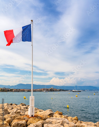 View over Antibes bay from Cap d'Antibes