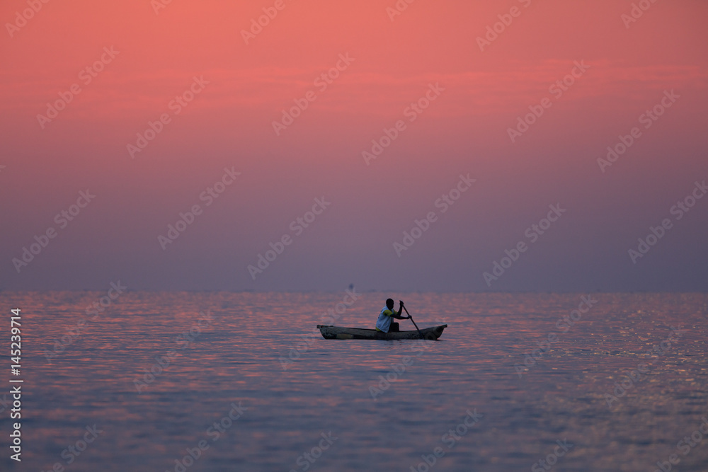  Fisherman on Lake Malawi - Malawi