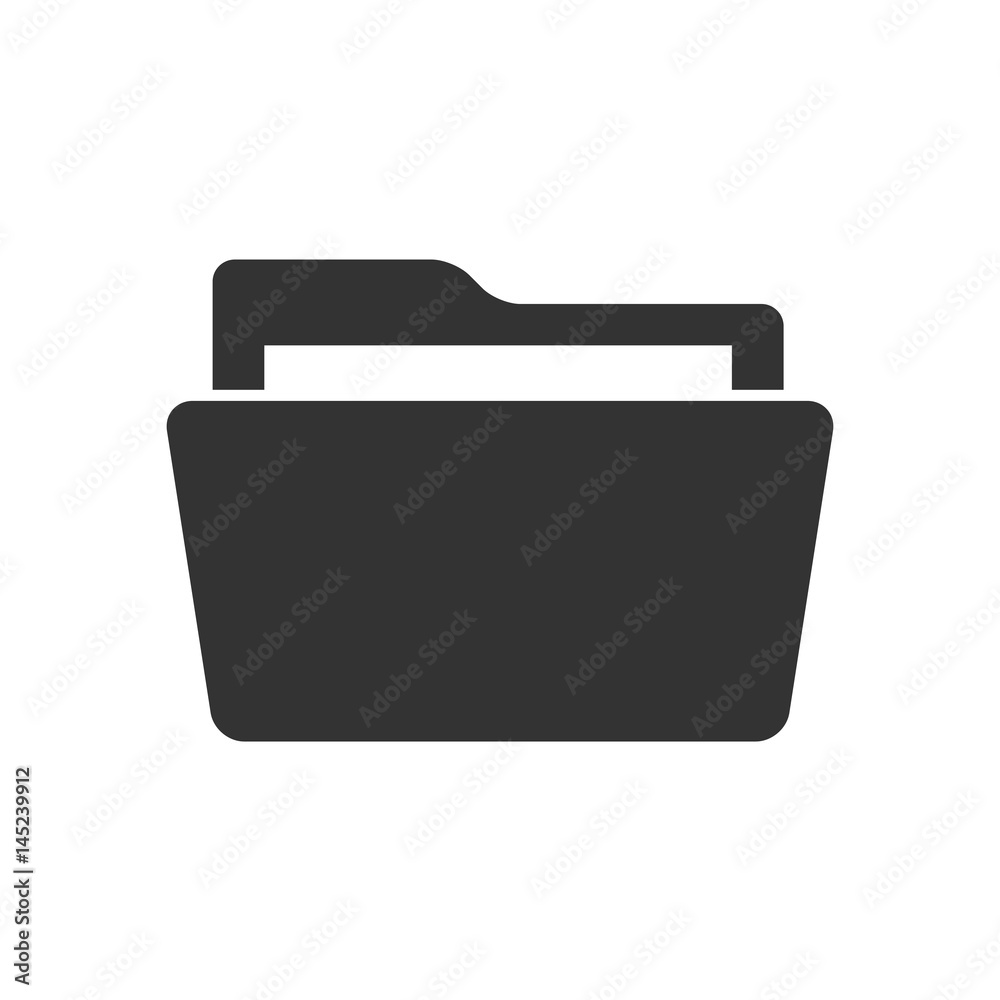 Folder icon on white