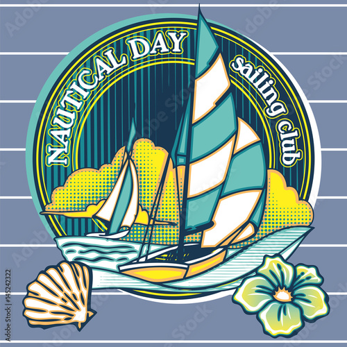 Sailing club label