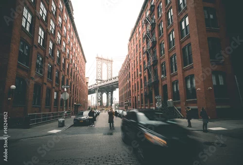 Obraz Manhattan Bridge z Washington Street - Nowy Jork