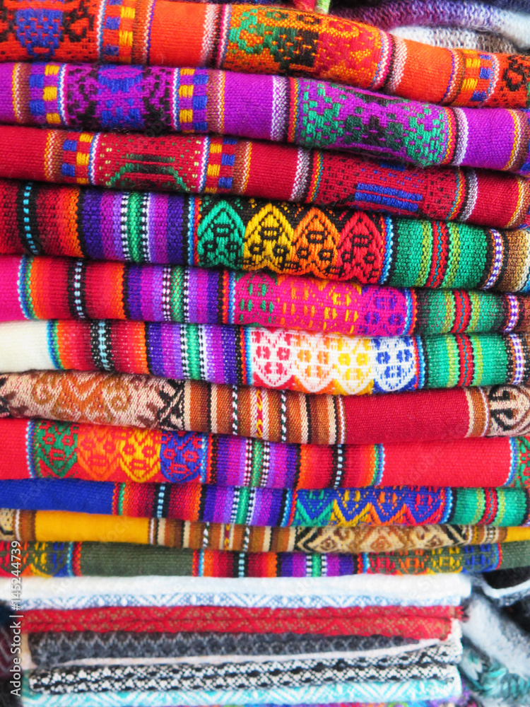 Peruvian hand made woolen fabric