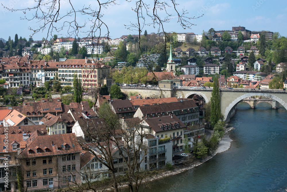 Bern, Switzerland the Yarra River (Aare river) 