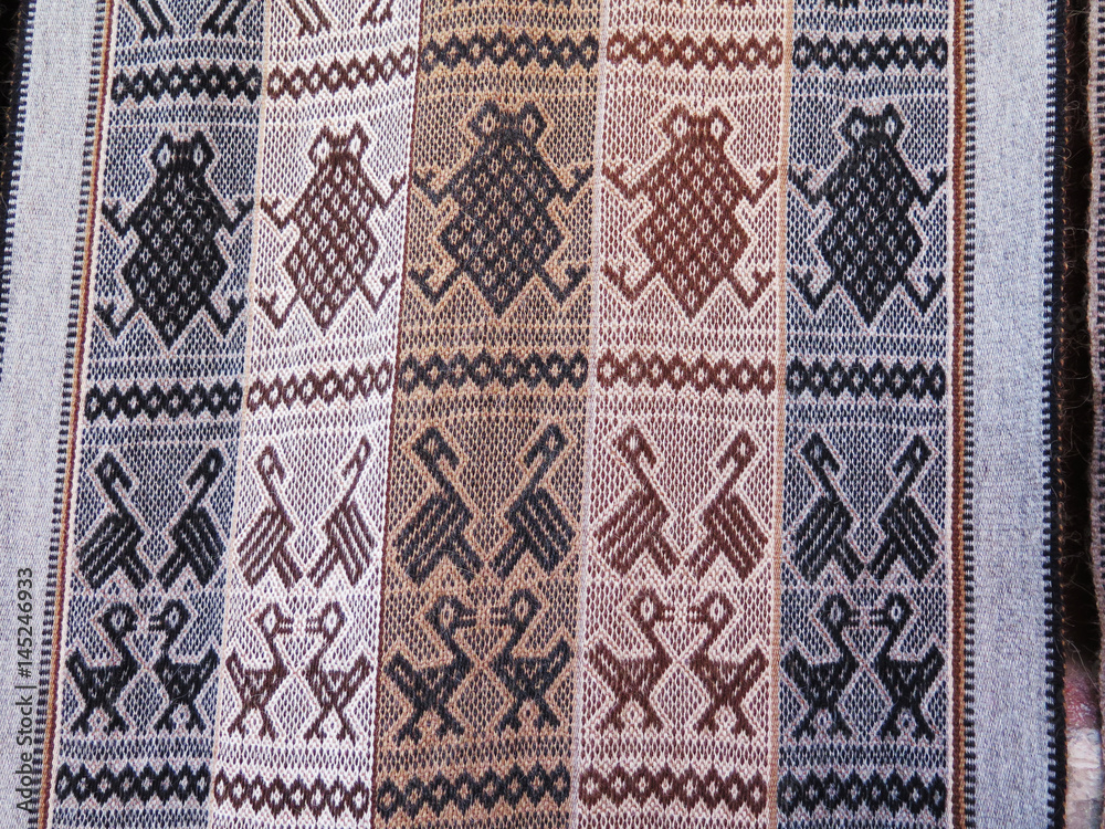 Peruvian hand made woolen fabric
