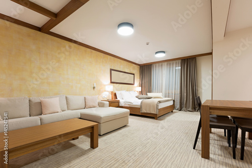 Hotel apartment, bedroom interior © rilueda