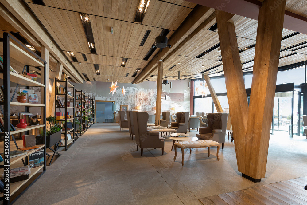 Fototapeta premium Hotel lobby interior