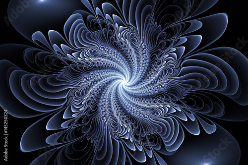 Fractal fantasy flower. Abstract background.