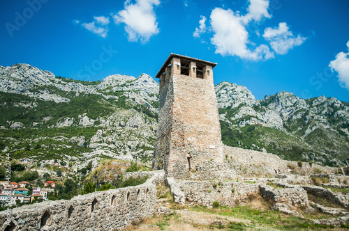 Obraz na płótnie 2016 Albania Kruje old temple, castle on the top of hill w salonie