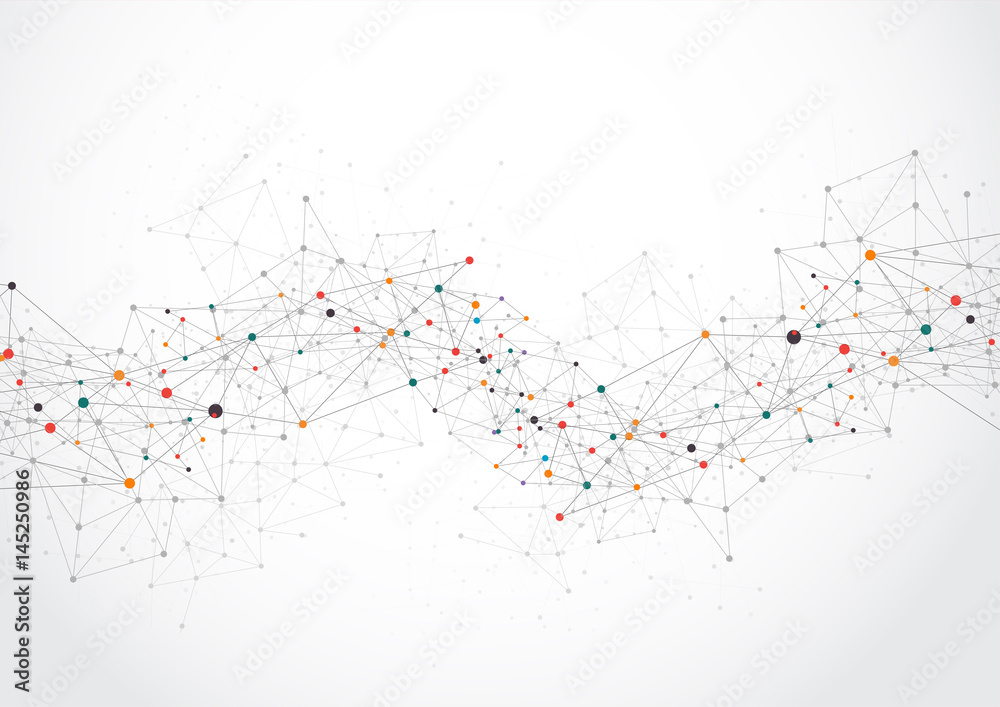 Abstract technology futuristic network Abstract technology futuristic network