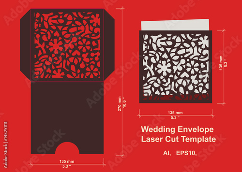 Laser cut vector template