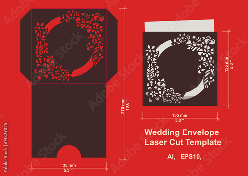 Laser cut vector template