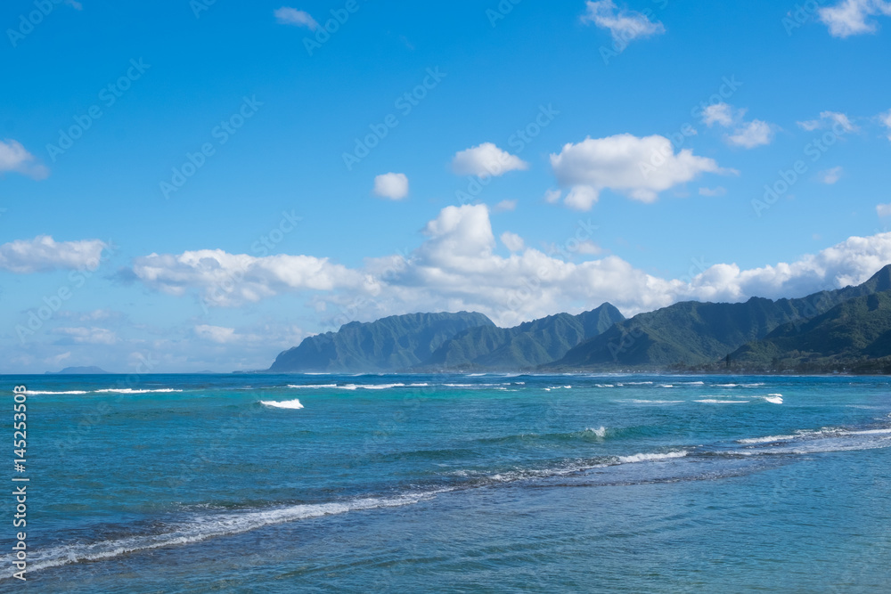 Fototapeta premium Pacific Ocean Windward Side of Oahu Hawaii