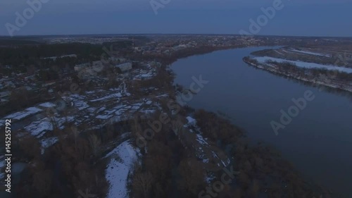 Wallpaper Mural Flying over the beautiful river in high water Torontodigital.ca