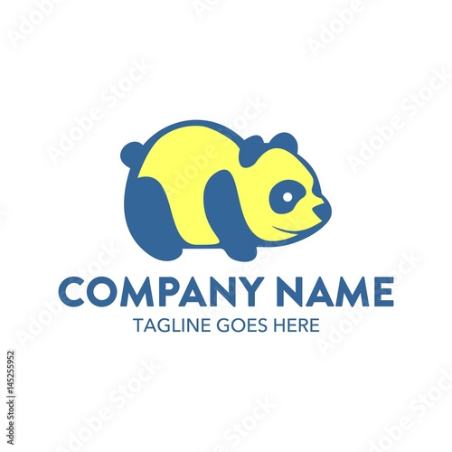 Fototapeta Naklejka Na Ścianę i Meble -  Unique Panda Logo