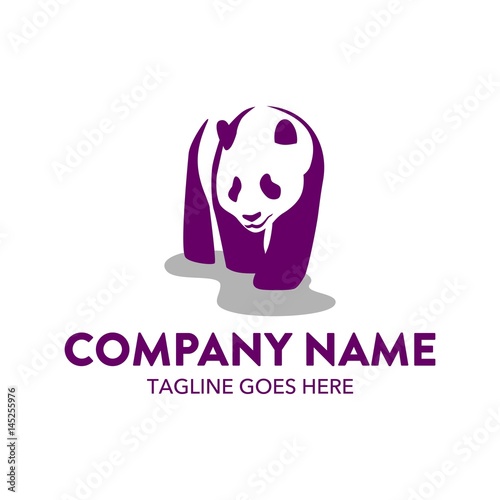Fototapeta Naklejka Na Ścianę i Meble -  Unique Panda Logo