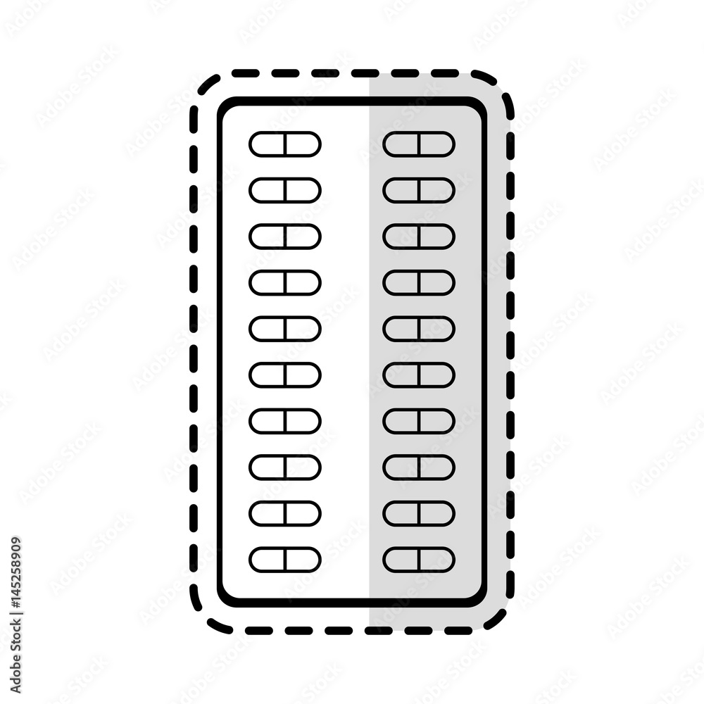 pills medication health icon image vector illustration design 