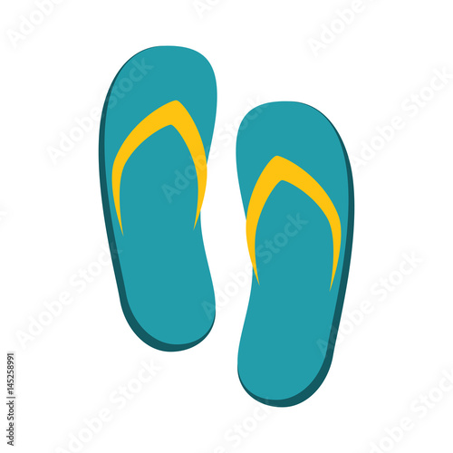 spa flip flops icon vector illustration design