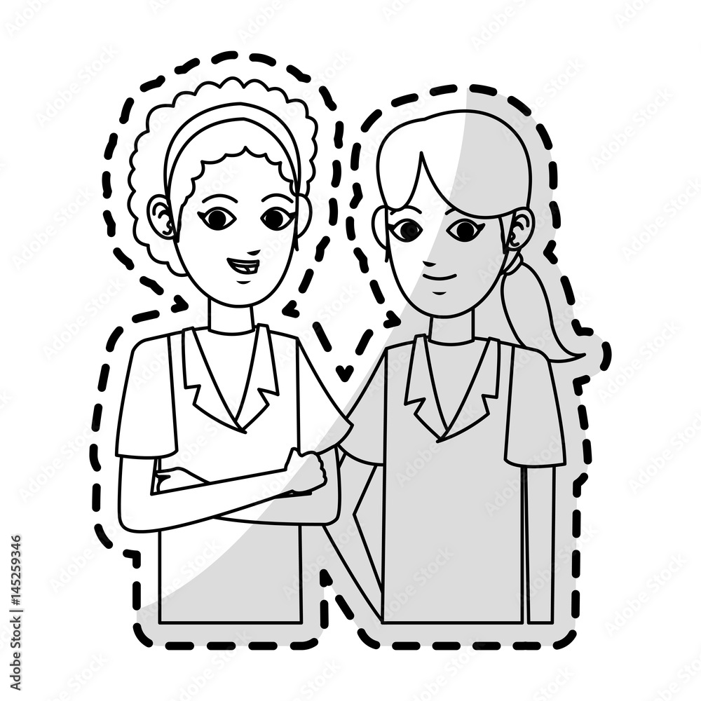 young woman in uniform cartoon icon image vector illustration design young woman in uniform cartoon icon image vector illustration design