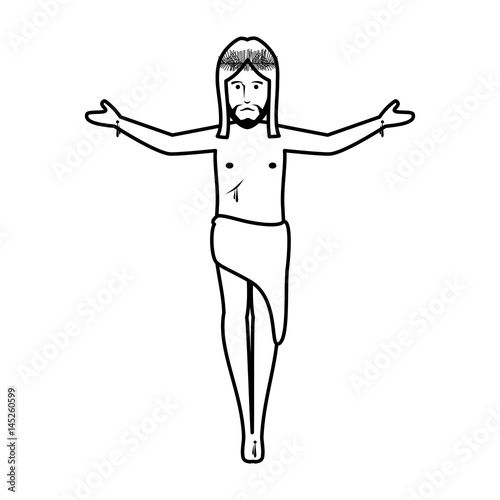 jesuschrist avatar character icon vector illustration design