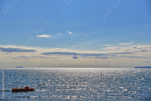 Blick auf das tyrrhenische Meer - Italien photo