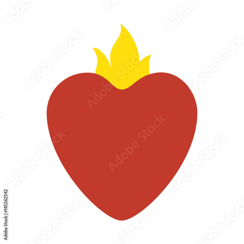 sacred jesus heart icon vector illustration design