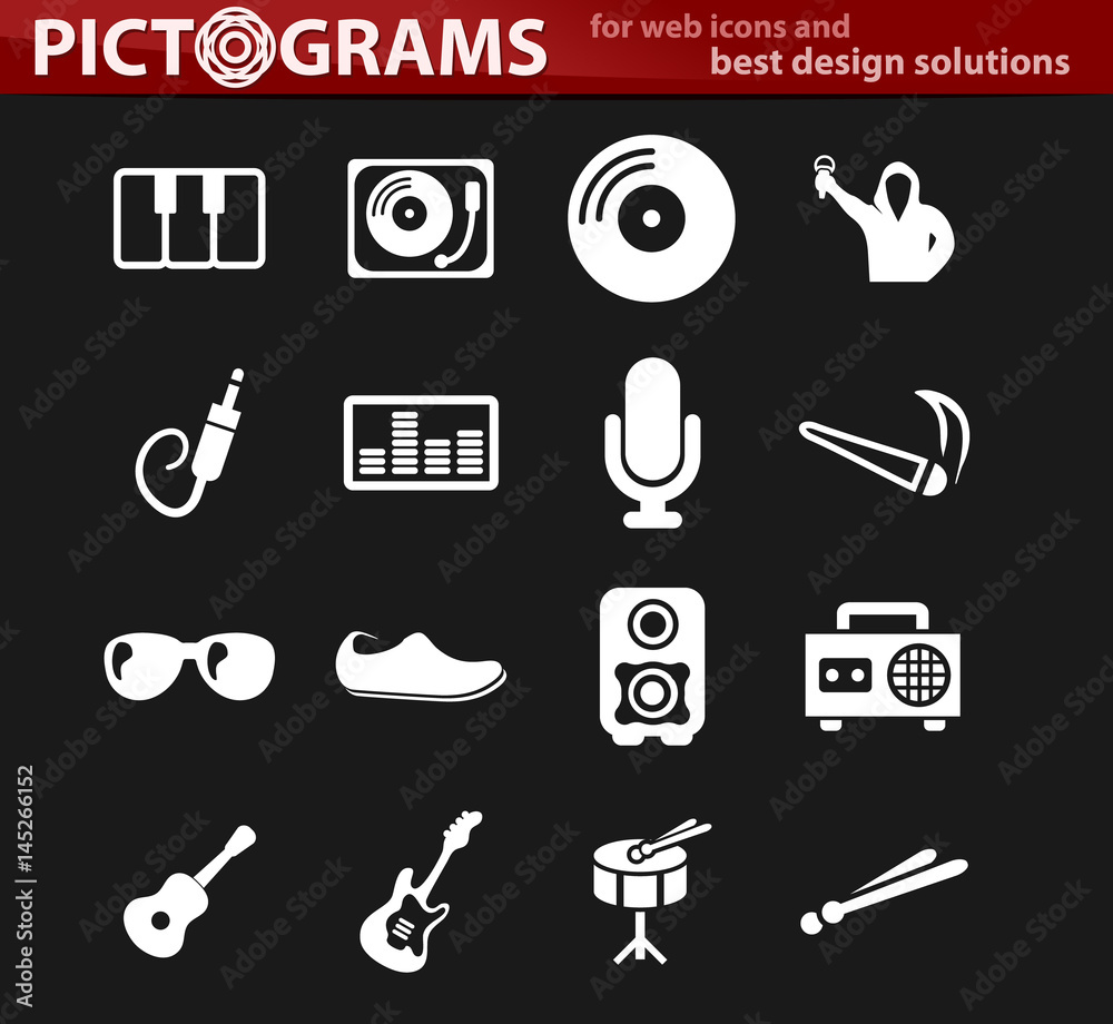 Disco Or Club icons set Disco Or Club icons set