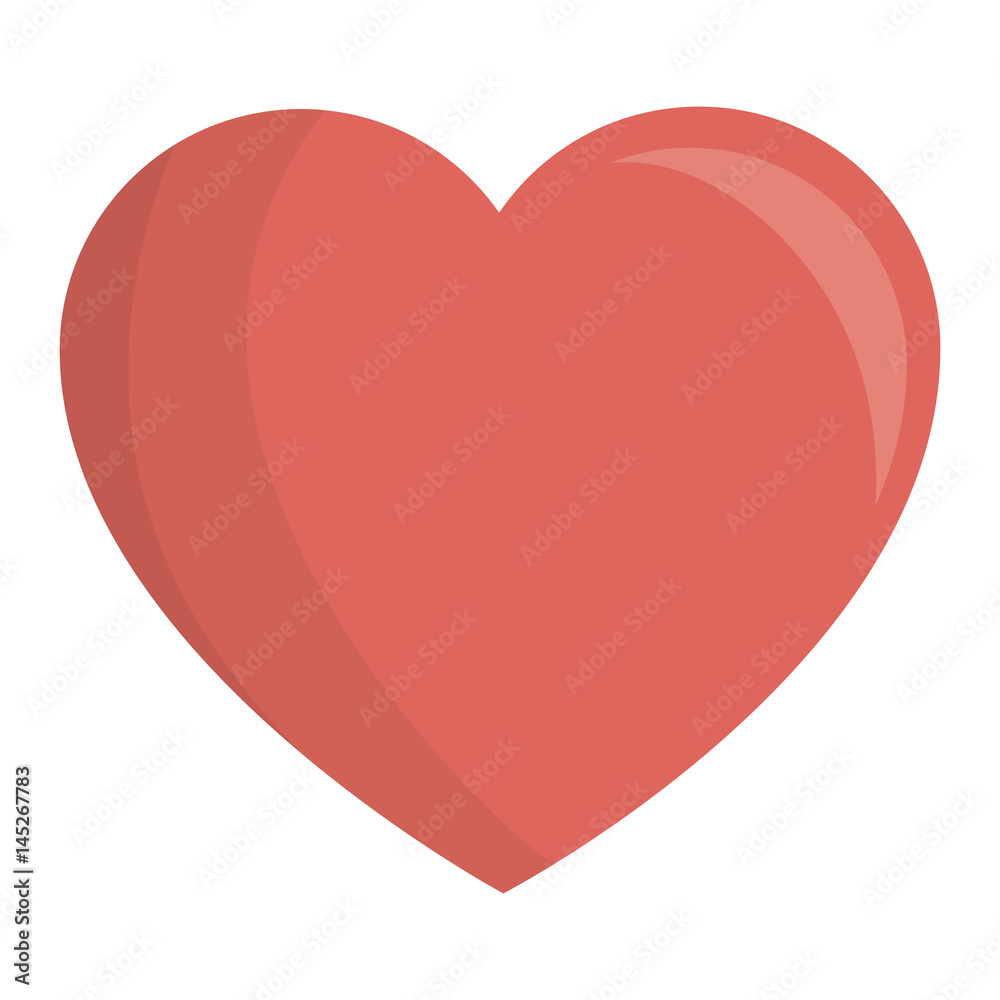 heart love card isolated icon vector illustration design