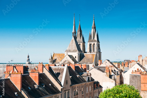 Roof of the Cathedral Saint-Louis in Blois, France