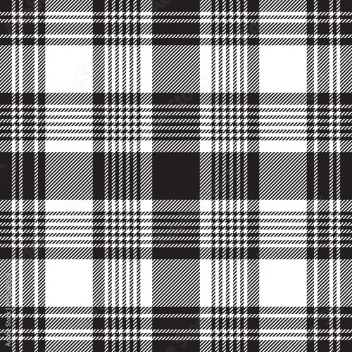 Black checkered plaid seamless pattern