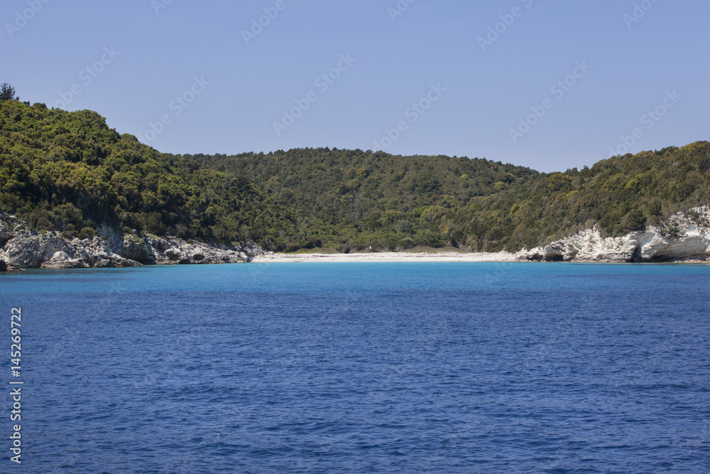 Voutoumi beach, Antipaxos, Greece Voutoumi beach, Antipaxos, Greece