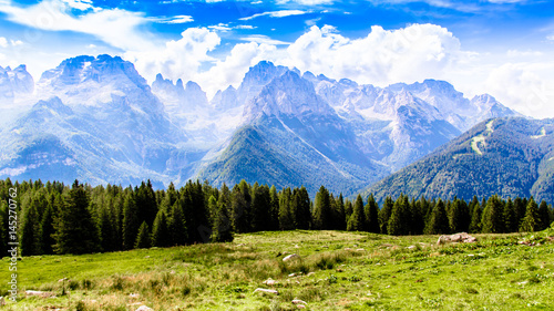 Billede på lærred Brenta Dolomites mountain range
