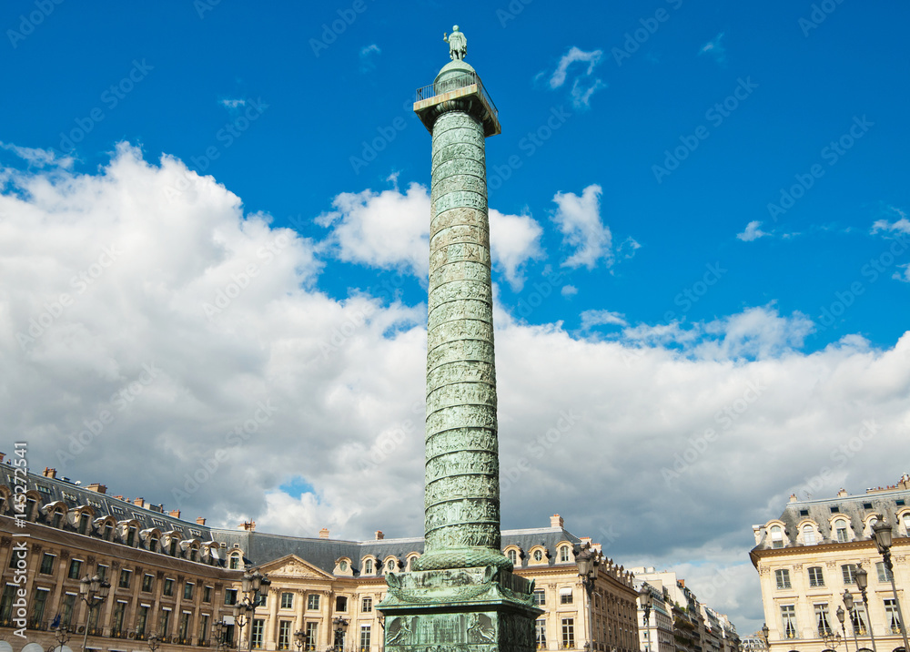 The Place Vendome Column in Paris