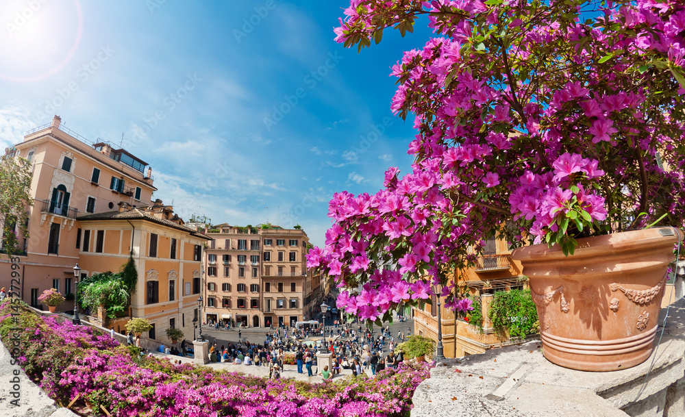 Fototapeta premium Piazza di Spagna in Rome, Italy