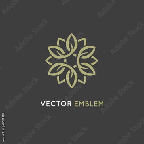 Vector logo design template - beauty spa concept