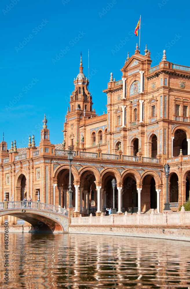 Fototapeta premium Famous Plaza de Espana, Sevilla, Spain