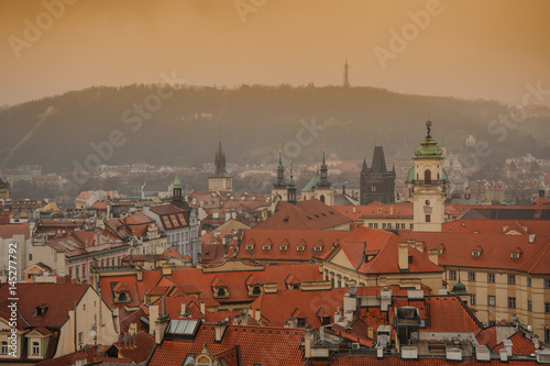 Czech Republic Prague on sunset