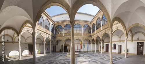 Courtyard of Palacio de las Cadenas the city hall, Ubeda. Jaen province, Andalucia, Spain photo