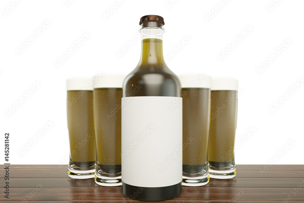 Light beer mockup