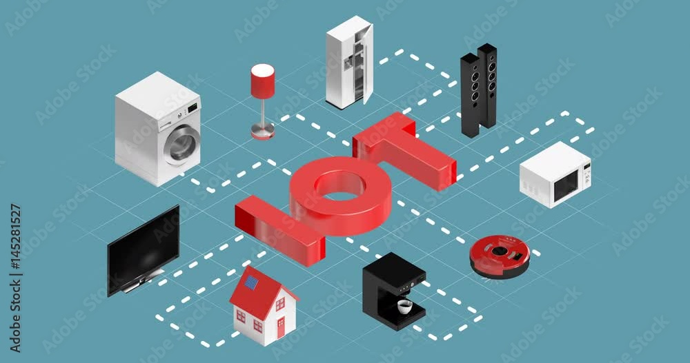 Home appliances connecting through internet of things