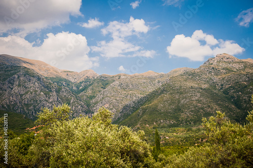 Obraz na płótnie 2016, Albania, Llogara National Park, Llogara Pass. Vlore county, view to the bay and beach w salonie