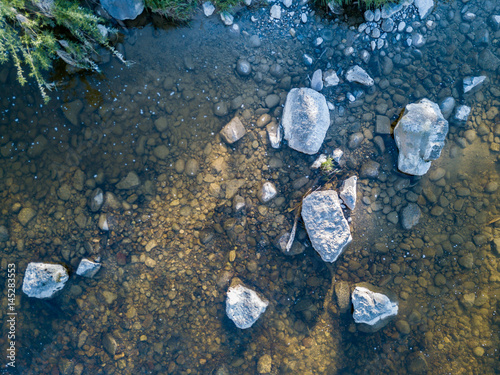 View on river bottom