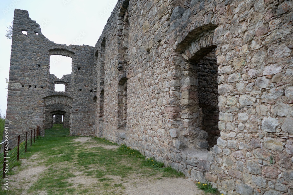 beautiful castel belfort ruin in italy