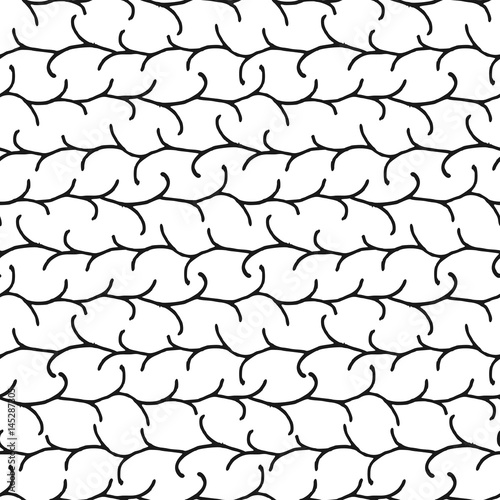 Decorative hand drawn seamless pattern.