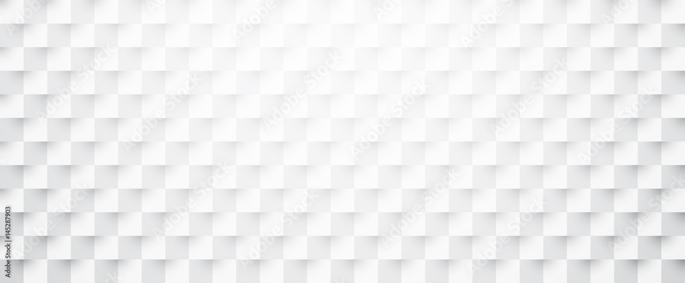 White paper checkered textured banner. - obrazy, fototapety, plakaty 