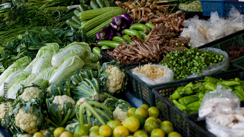 vegetables on asian market