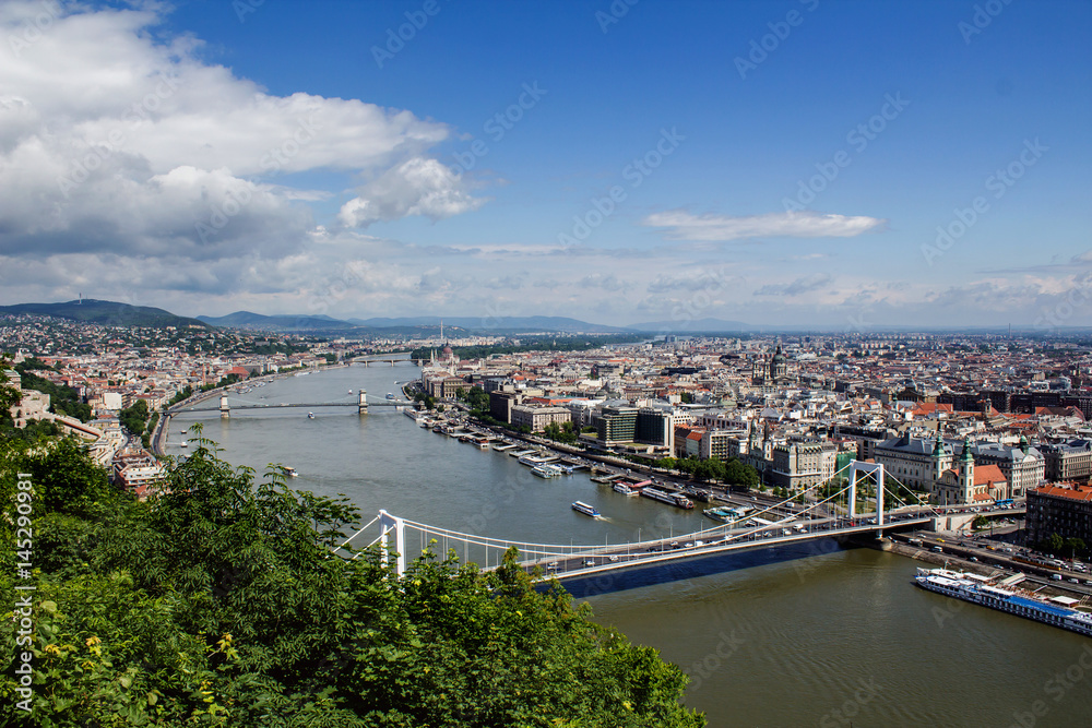 Budapest landscape and Danube river. Hungary