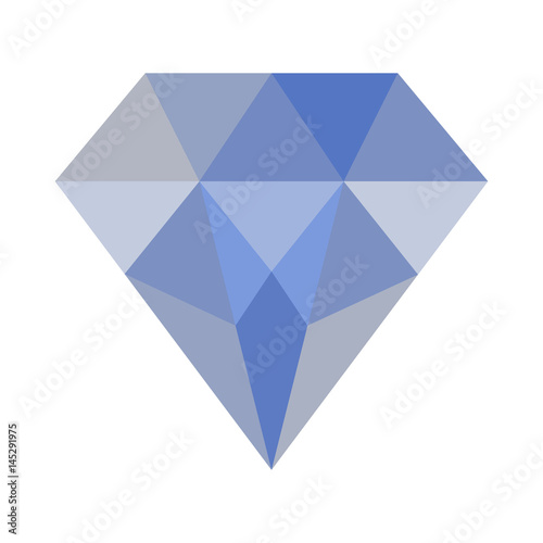 Diamond Blue Icon Symbol Design. Vector illustration isolated on white background