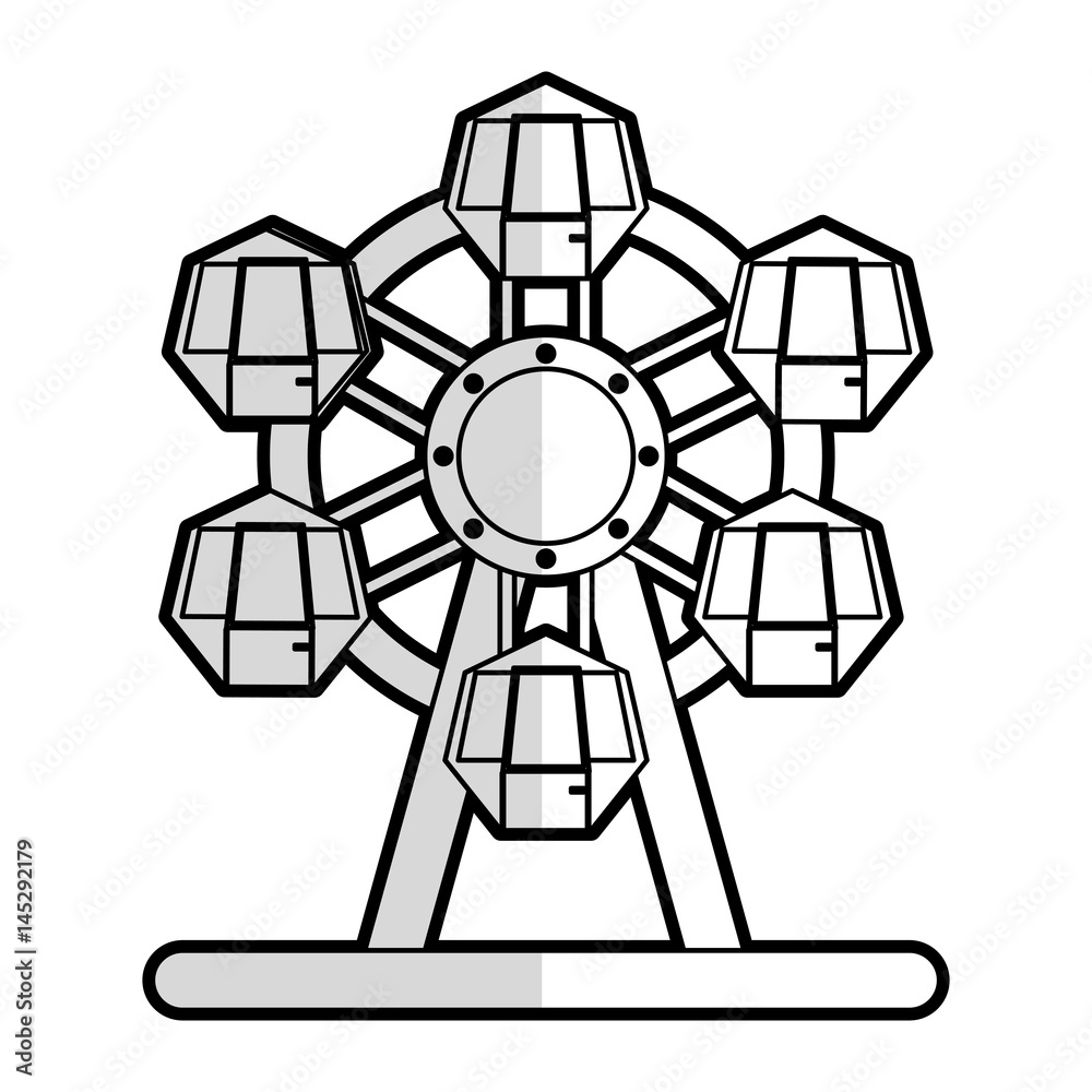 ferris wheel carnival or fair icon image vector illustration design ferris wheel carnival or fair icon image vector illustration design